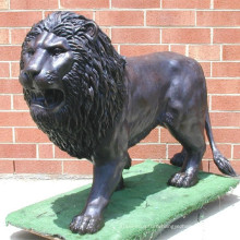 Outdoor Decor Life Size Bronze Walking lion Statues